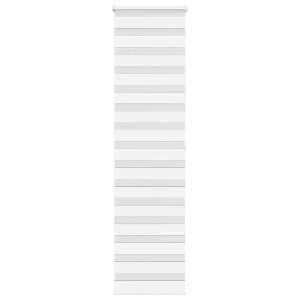 DOPPELROLLO 55/200 cm Stoffbreite 50,9 cm aus Polyester Weiß - Weiß, Textil (55/200cm) - vidaXL