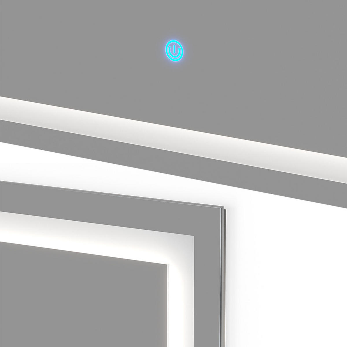 BADEZIMMERSPIEGEL Viola Glas 2.8 x 70 cm mit LED Beleuchtung - Klar, Glas (2.8/70/110cm) - Vicco
