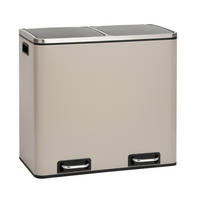 ABFALLEIMER TM2X24 Taupe - Taupe, Metall (59/54.5/36cm) - SVITA