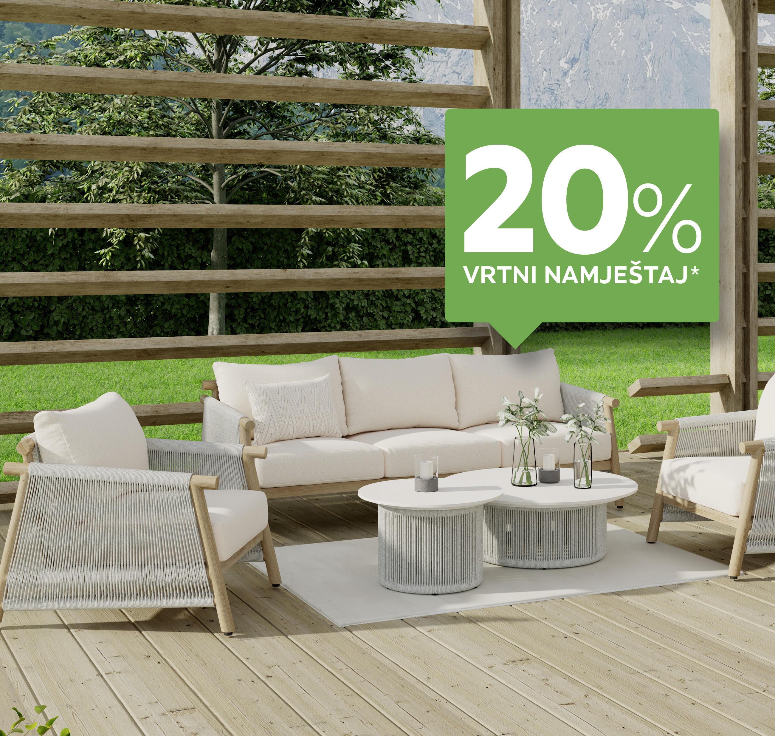 20% vrtni namještaj*