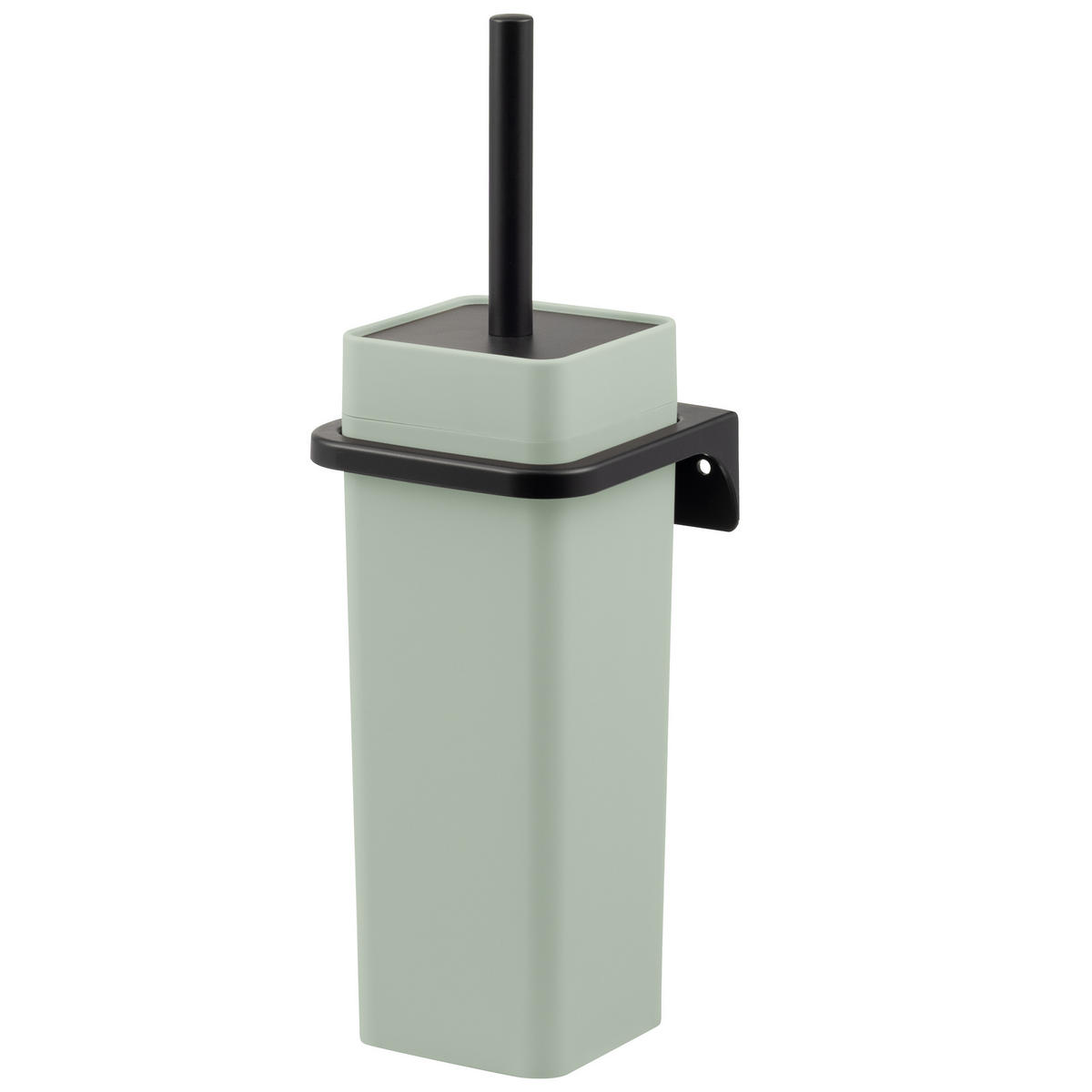 WC-GARNITUR SAVONA, salbei, Kunststoff - Salbeigrün, Kunststoff (12/36.5/13cm) - bremermann