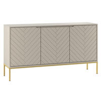 SIDEBOARD Daria Kašmír - kašmírová, kompozitní dřevo (151/103/39cm) - Petits-meubles