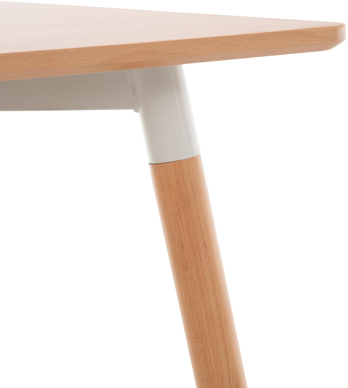 KONSOLENTISCH eckig 60/60/70 cm Holz natura - Eukalyptusholzfarben, Holz (60/60/70cm) - CLP