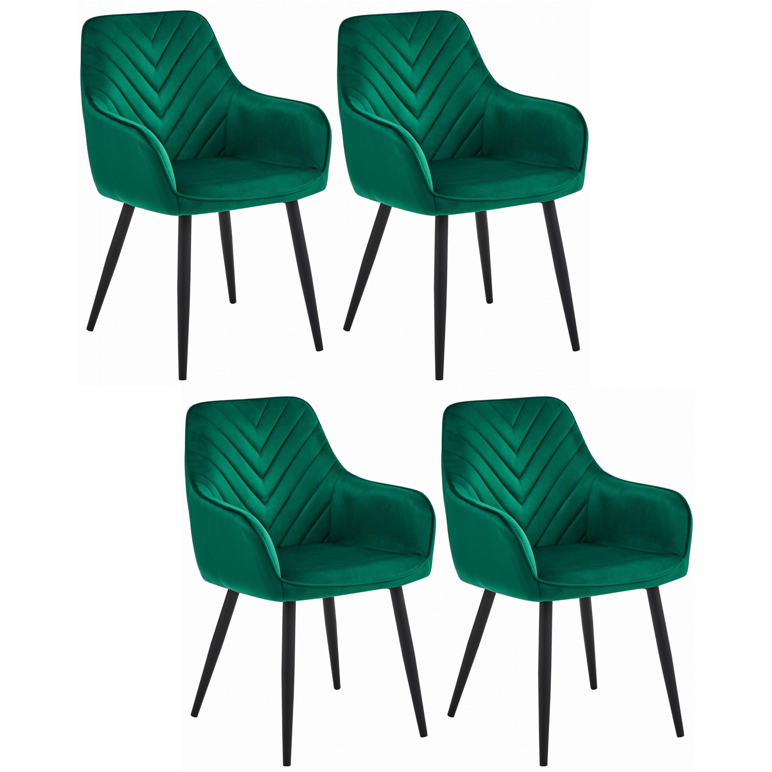 Komodee Stuhl Schwarz 54x88x60 cm