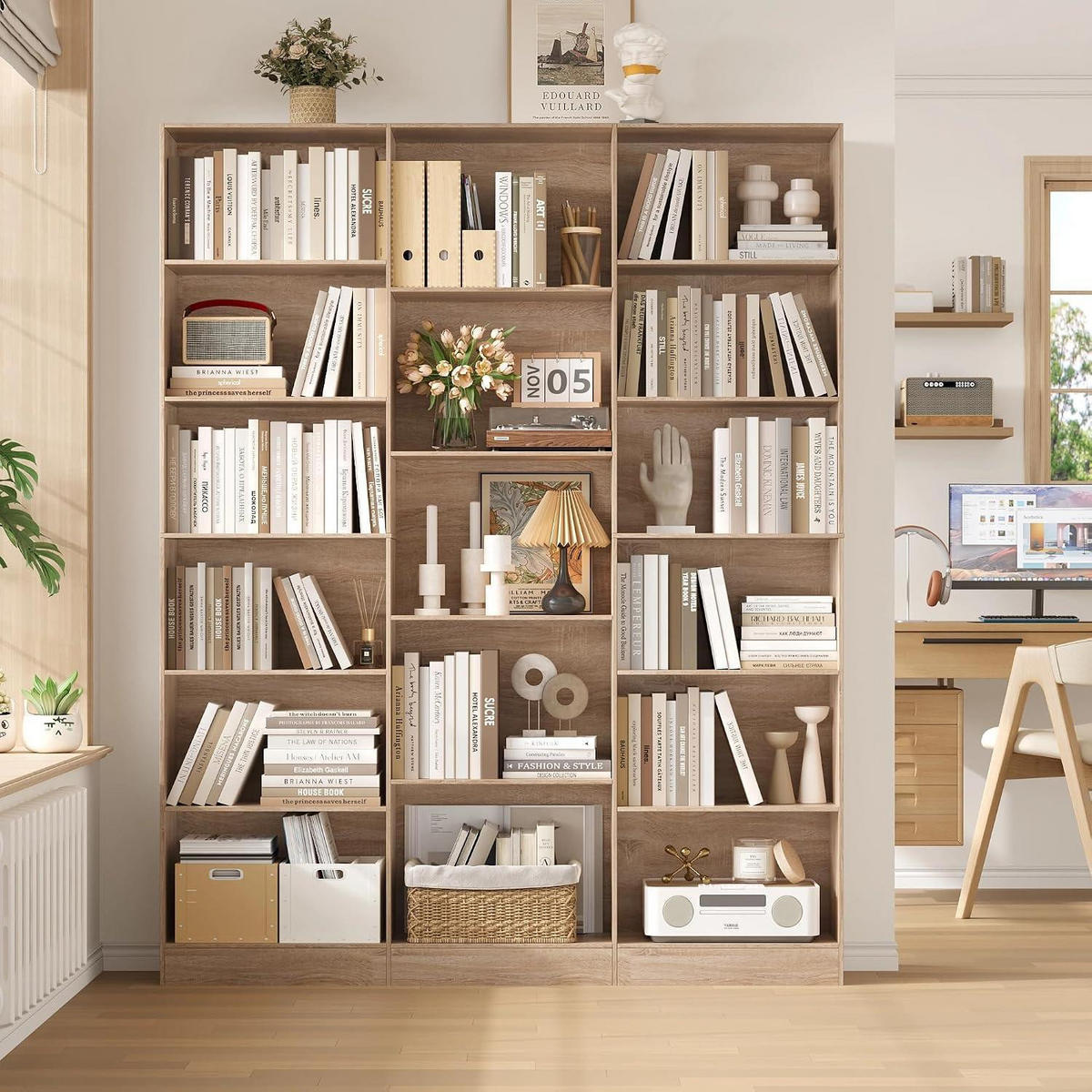 BÜCHERREGAL 188 cm Eiche - Braun, Holzwerkstoff (149/188/23.5cm)