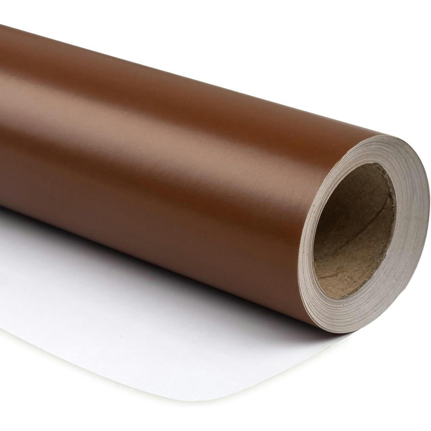 GESCHENKPAPIER schokoladenbraun 44,5 cm x 10 m - Braun, Papier (4/44/4cm)