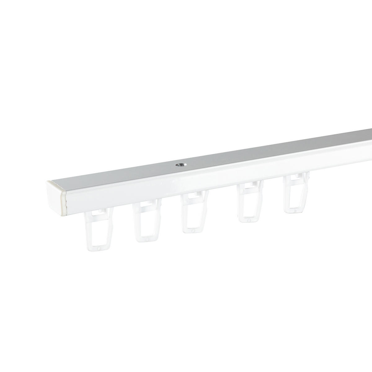 GARDINENSCHIENE RS, 1 läufig, 150 cm, weiß - Weiß, Metall (1.9/1.1/150cm) - SN Deco