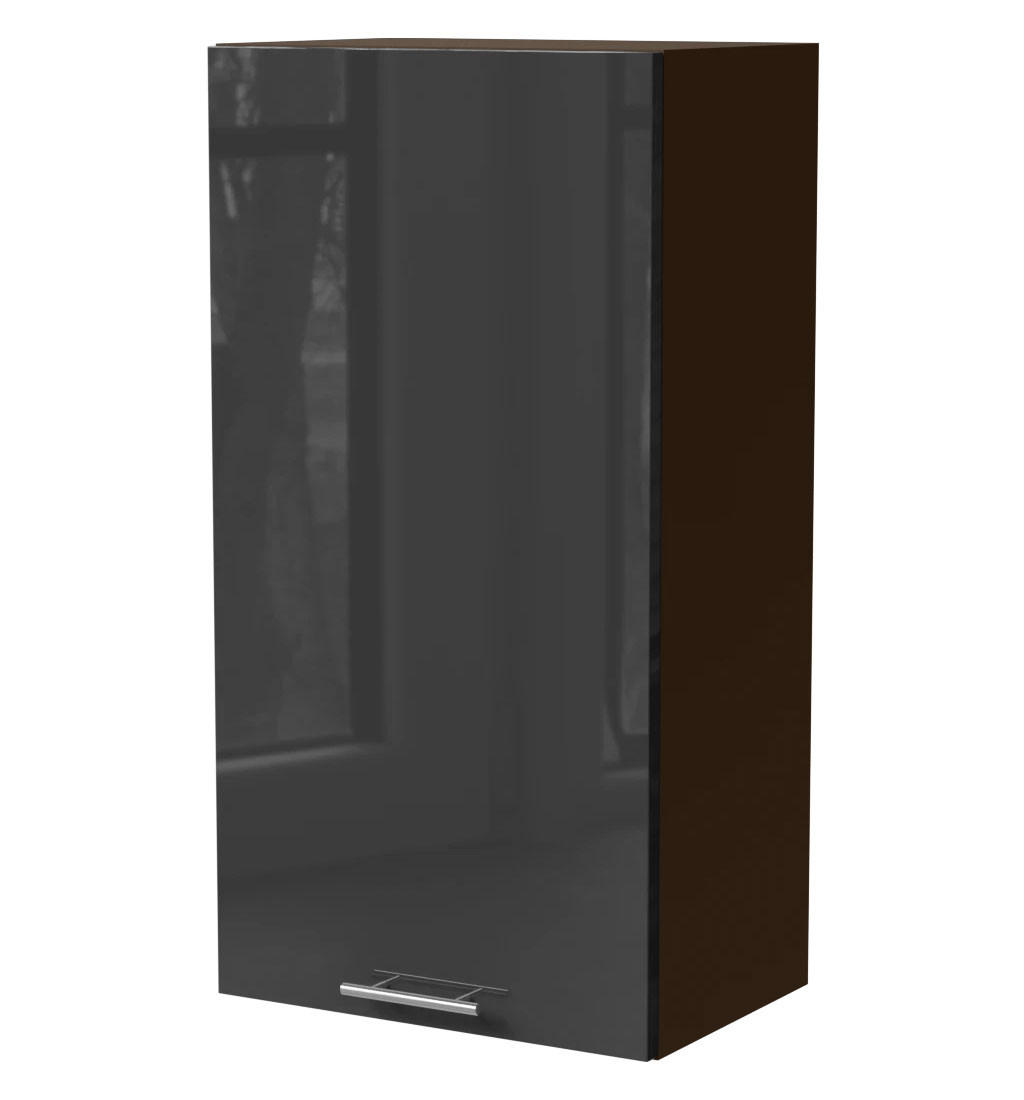 Feldmann-Wohnen Küchenhängeschrank Graphit, Dunkelgrau 50x96x32.5 cm