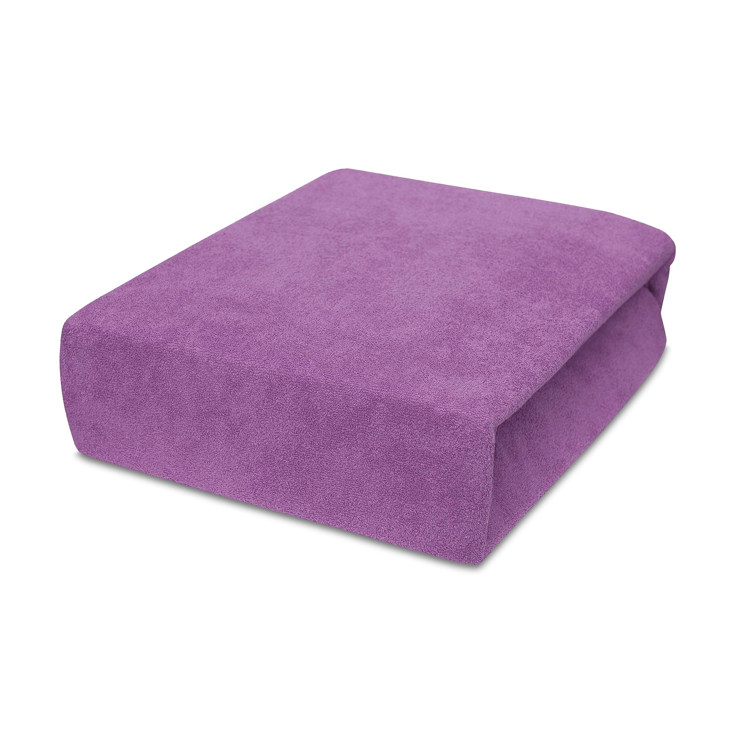 Best For Home Spannbettlaken Violett 80x200 cm