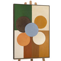 GEMÄLDE Sphäre der Balance Schattenfugenrahmen Grau 120x80 cm - Grau, Holz (120/80cm) - YS-art gallery