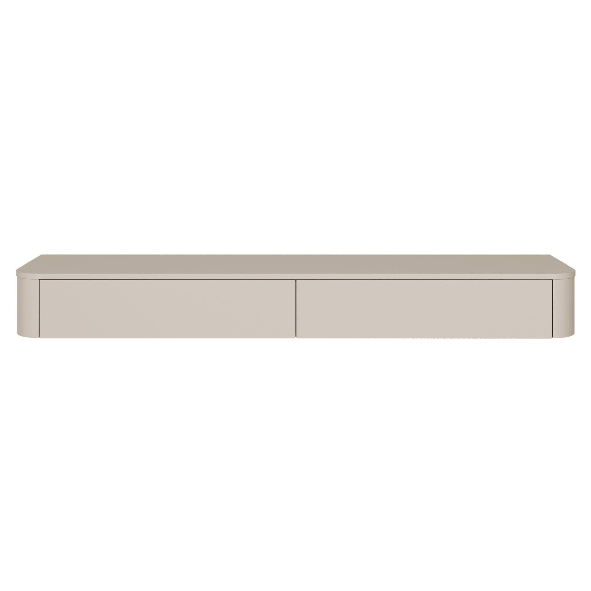 Selsey TV stolek Luvio závěsný kašmírově šedý 175/20/39 cm
