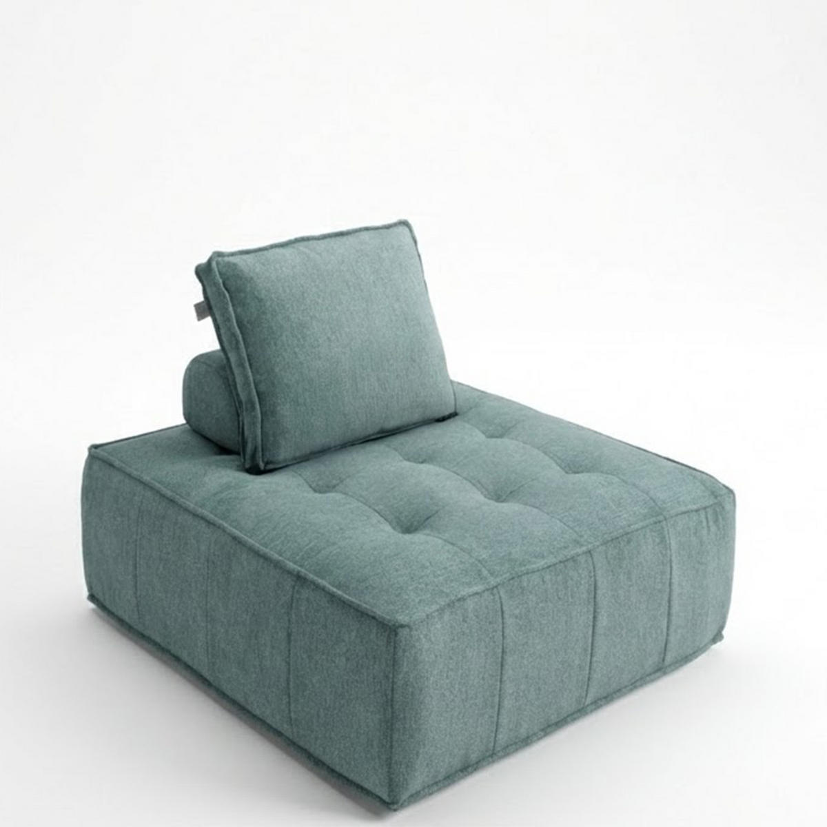 SESSEL Zen Salbei 1-Sitzer - Salbeigrün, Textil (100/75/100cm) - COCO Living