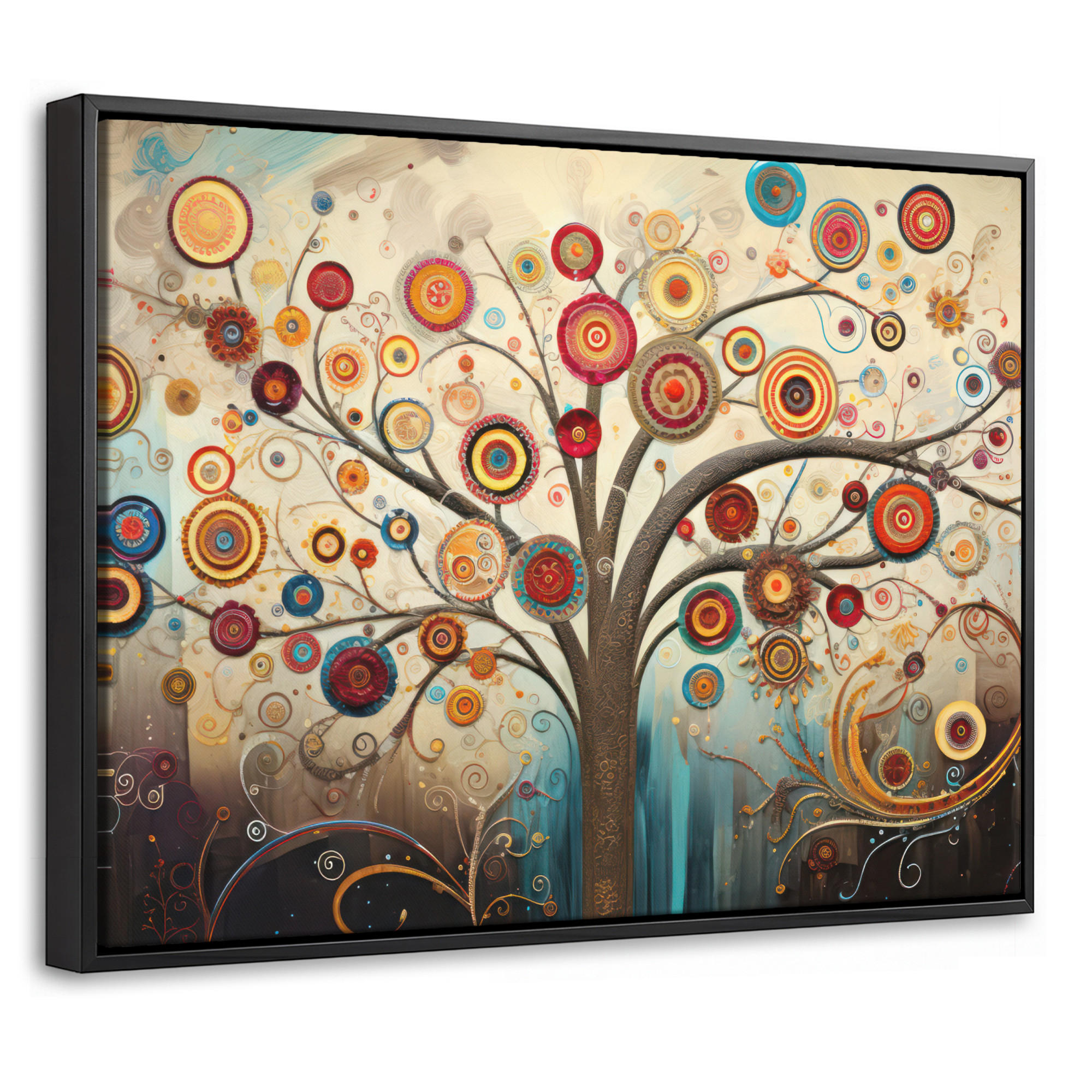 MuchoWow Leinwand Braun 40x30 cm