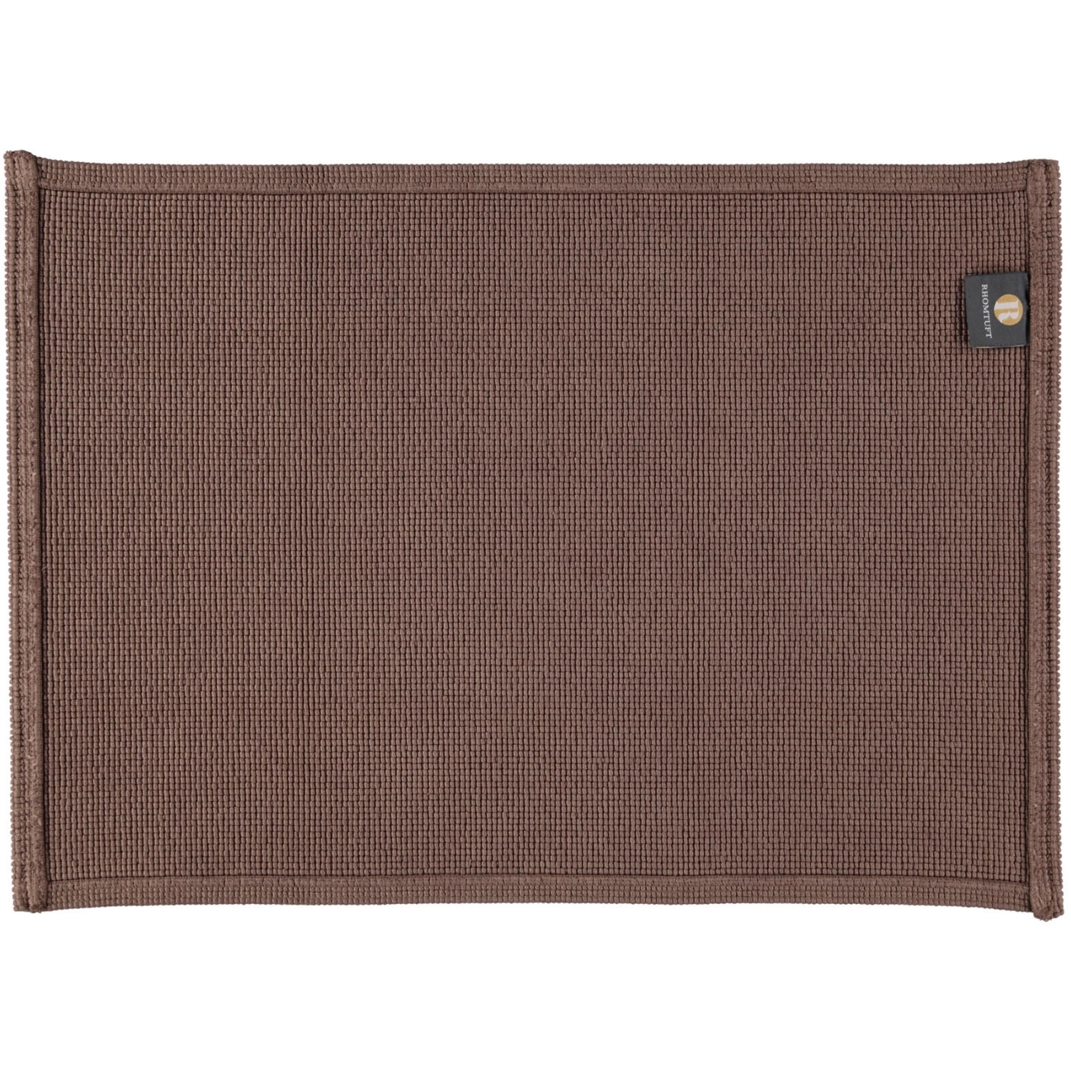 BADEMATTEN PLAIN TAUPE - 58 - Taupe, Textil (50/70cm) - Rhomtuft