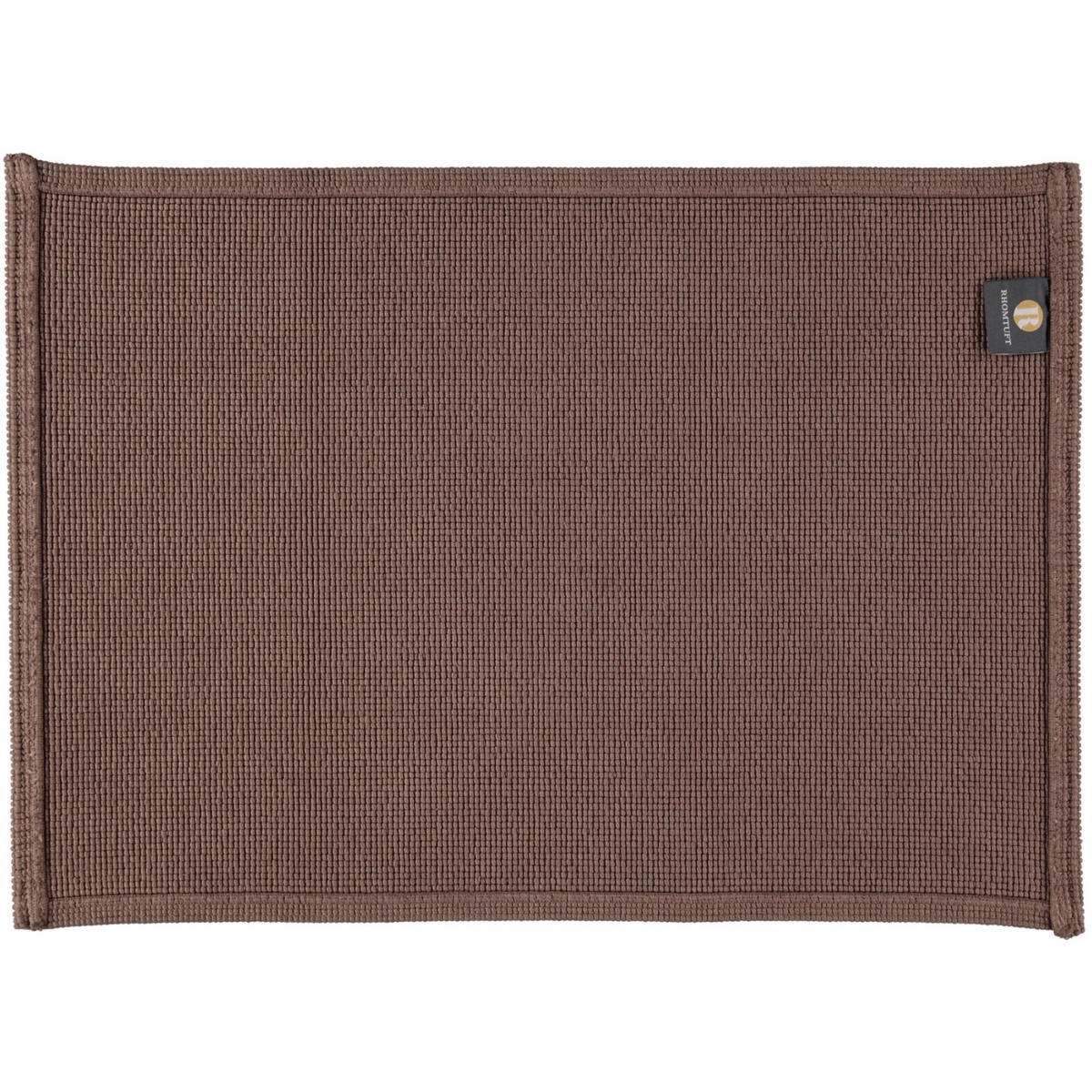BADEMATTEN PLAIN TAUPE - 58 - Taupe, Textil (50/70cm) - Rhomtuft