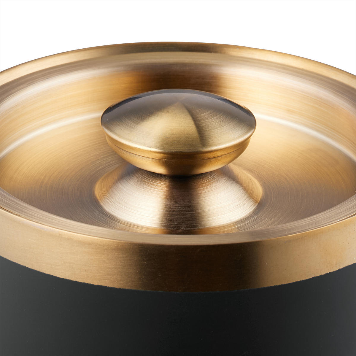 EISEIMER Schwarz Edelstahl doppelwandig mit Deckel 1,5 l - Schwarz, Kunststoff/Metall (15/17cm) - Relaxdays