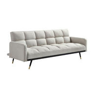 SOFA 3-Sitzer mit Schlaffunktion - Stoff - Beige - ROREMA - Beige, Textil (193/75/82cm) - Vente-Unique