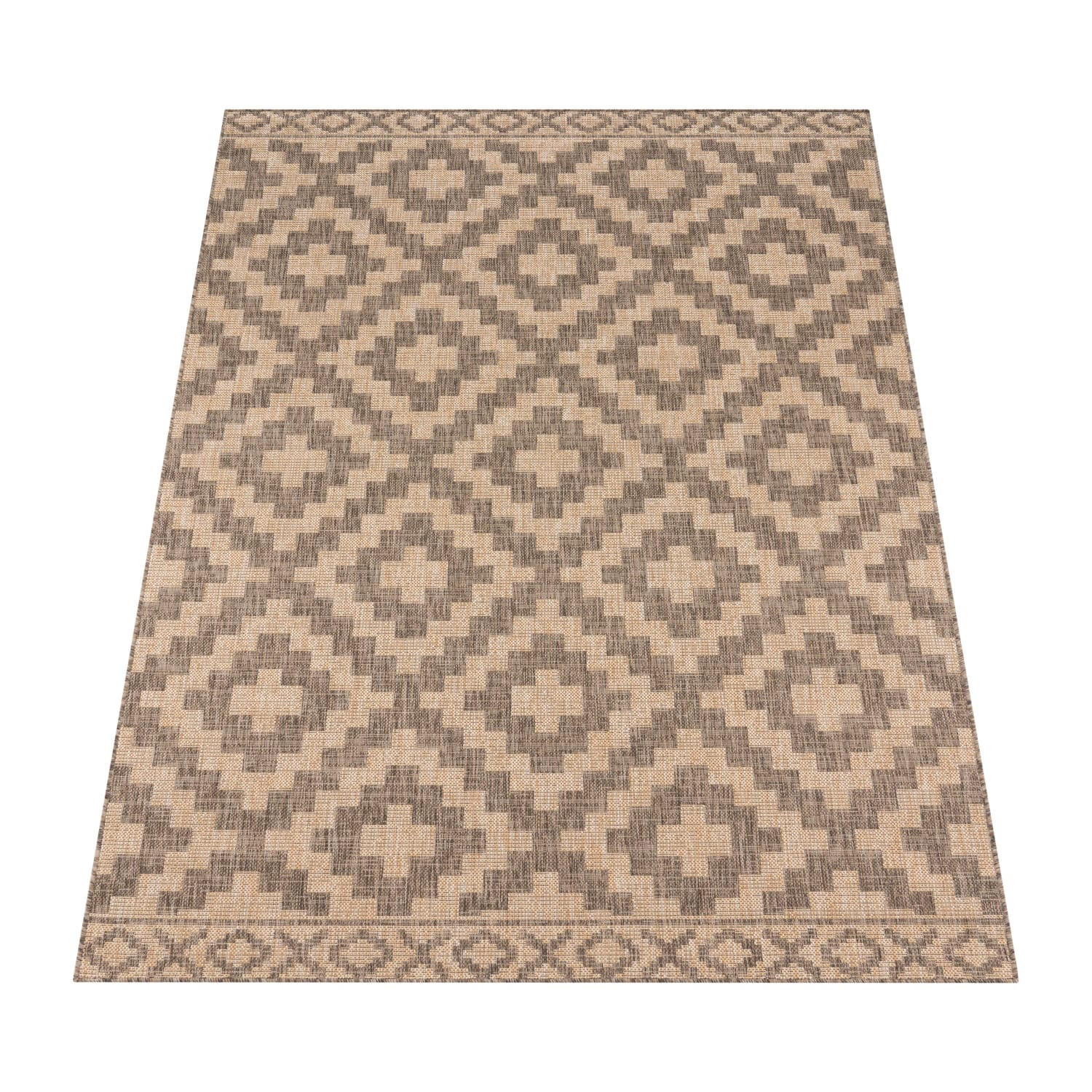 OUTDOORTEPPICH 60/100 cm Modena 222 - Beige, Kunststoff (60/100cm) - Paco Home