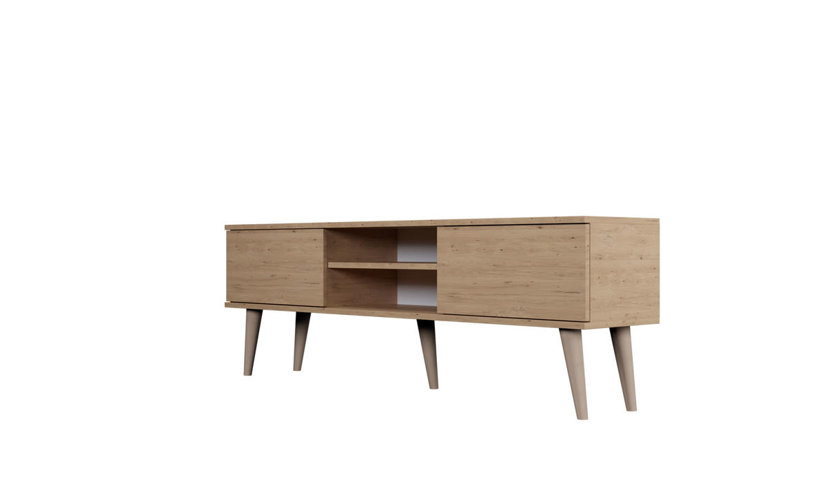 LOWBOARD Toronto II 35/55,2/160 cm - Eiche Artisan, Holzwerkstoff (35/55/160cm) - Kocot Kids