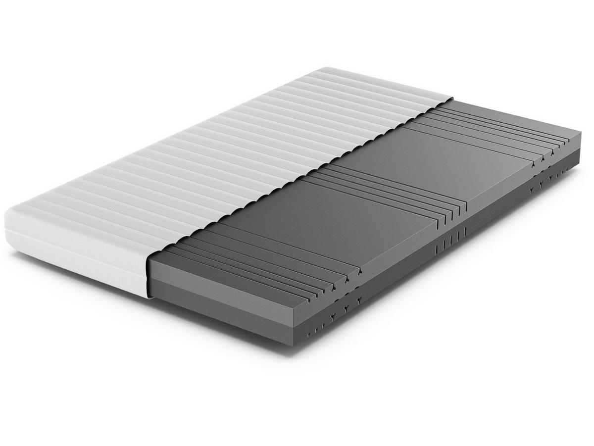 BETTEN-ABC KSP-500 - Das Original - 7-Zonen- Kaltschaummatratze mit waschbaren Klimafaserbezug, Größe: 140x200, Härtegrad: H2 / H3 - Wendematratze - Weiß, Textil (140/200cm) - Betten-ABC