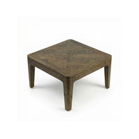 SOFATISCH LOIRE, Mango Massivholz, handgefertigt, Nussbaum-Mango, 60 x 60 x 32 cm - Braun, Mangoholz/Holz (60/60/32cm) - KADIMA DESIGN