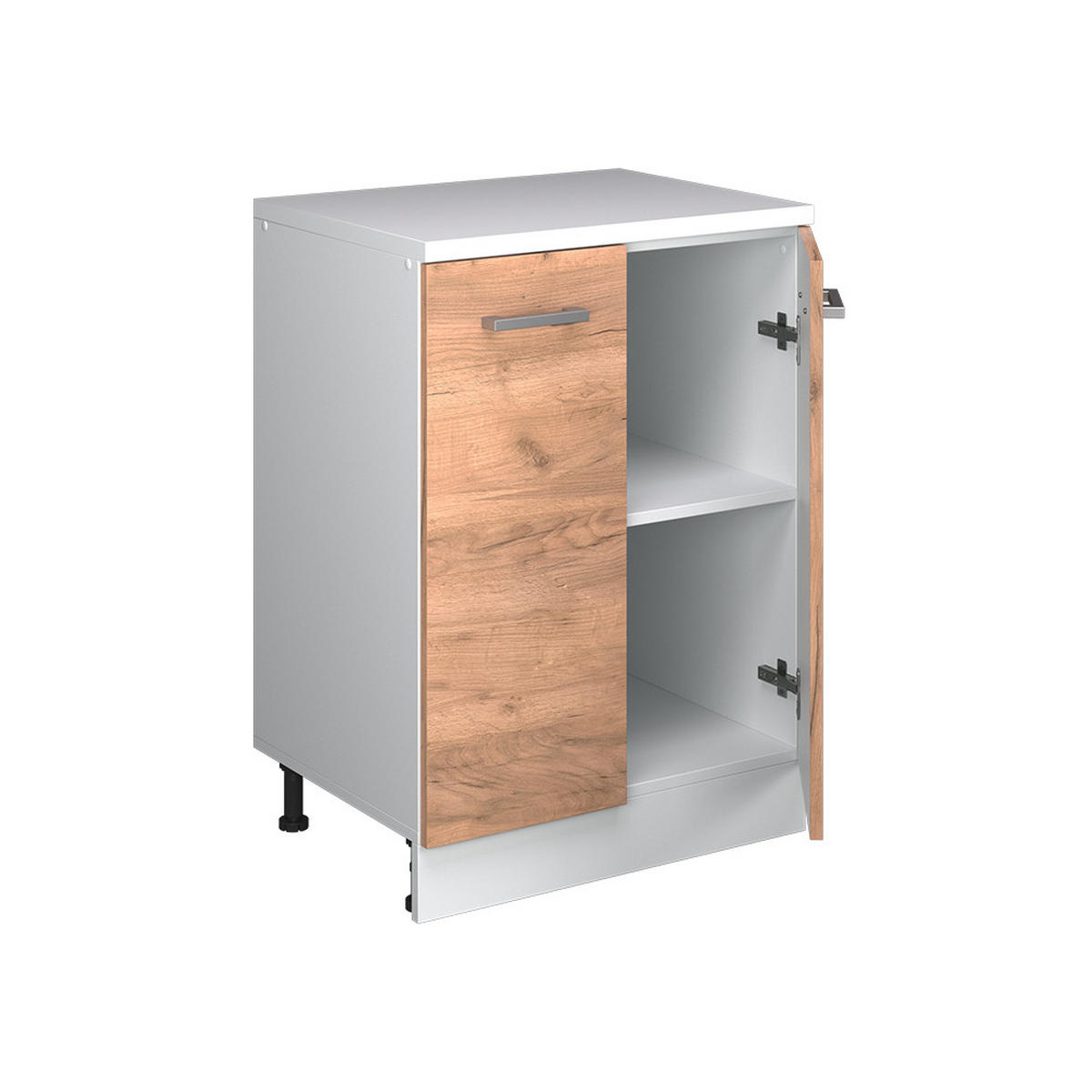 SKRINKA DO PODKROVIA Rion Dub Goldkraft 60 x 81.6 cm bez sklonu s 2 dverami - dub medový, kompozitné drevo (60/83.8/46cm) - Vicco