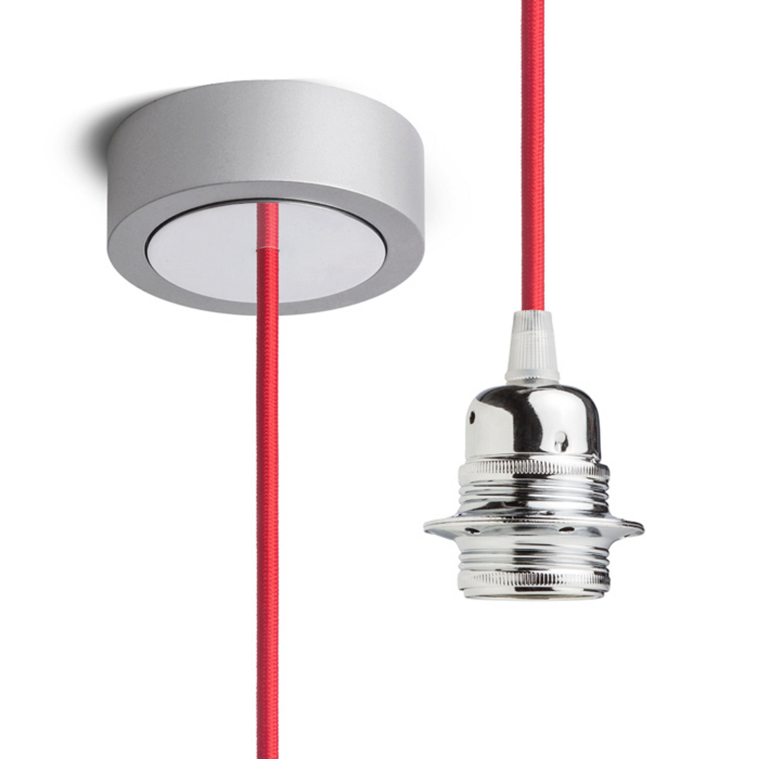 PENDELLEUCHTE HEX red 15 W - Rot, Metall (8/8/27cm) - Rendl