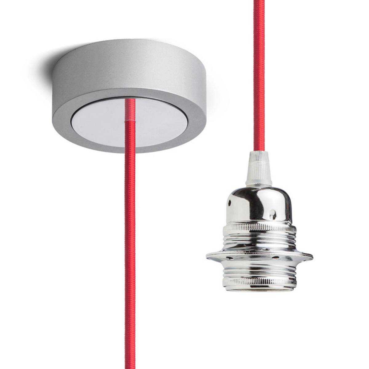 PENDELLEUCHTE HEX red 15 W - Rot, Metall (8/8/27cm) - Rendl