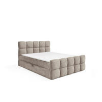 BOXSPRINGBETT mit zwei Stauräumen 120x200 cm in Beige - Beige, Textil (120/200cm) - Home Collective