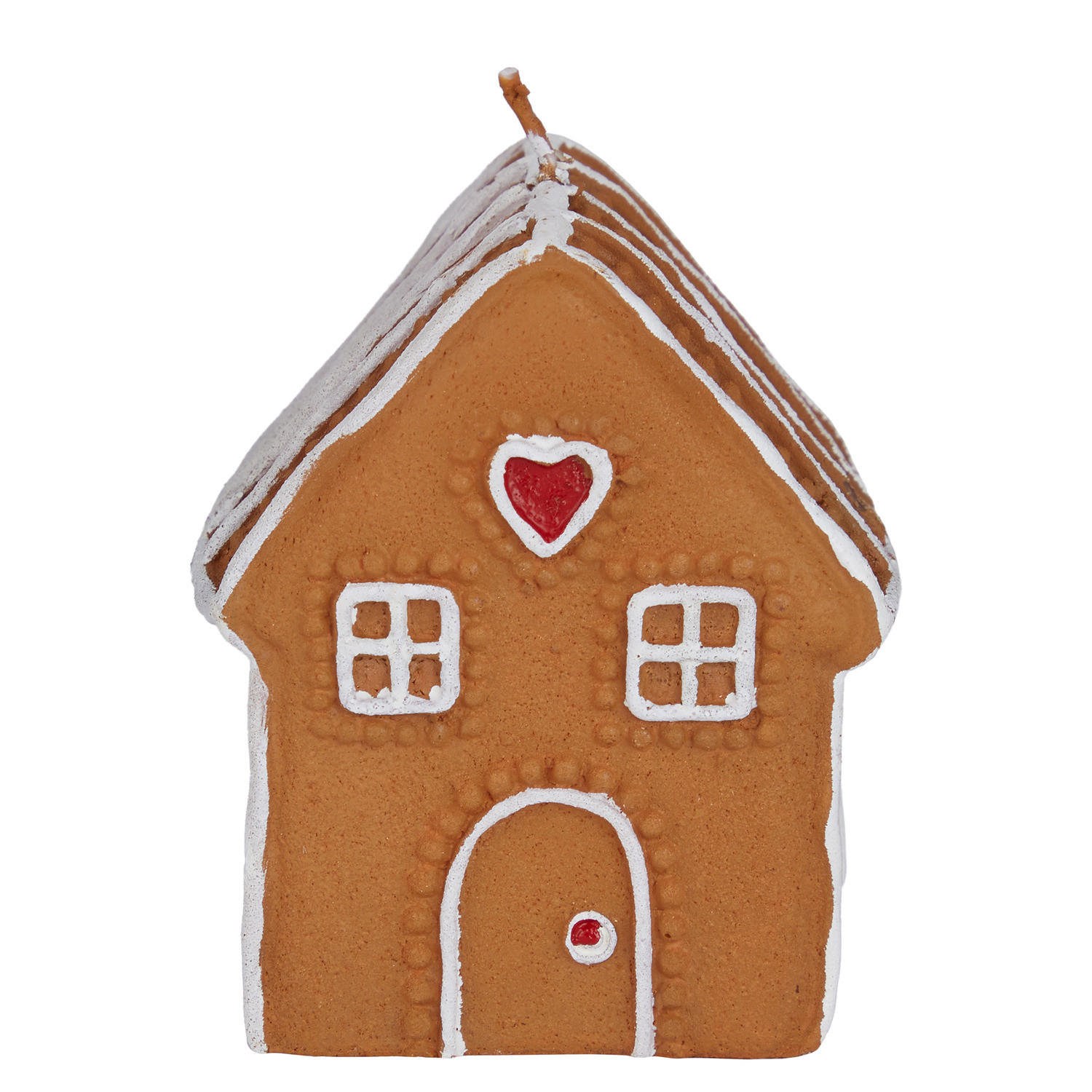 KERZE X-Mas Lebkuchenhaus - Braun, Paraffin (8/7/9cm) - Butlers