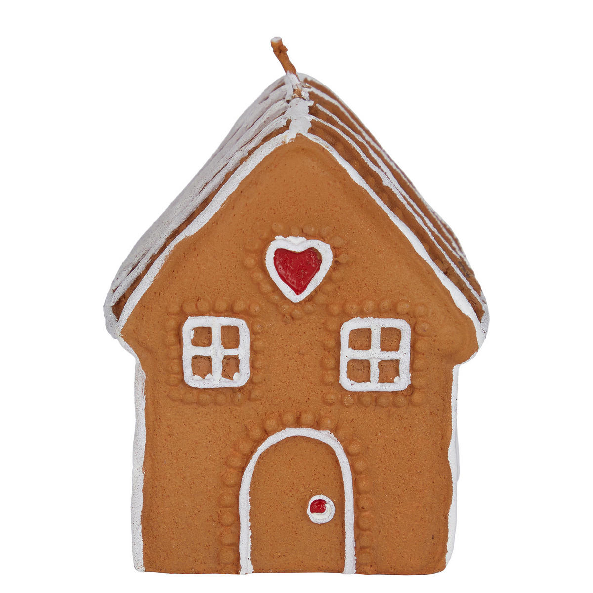 KERZE X-Mas Lebkuchenhaus - Braun, Paraffin (8/7/9cm) - Butlers