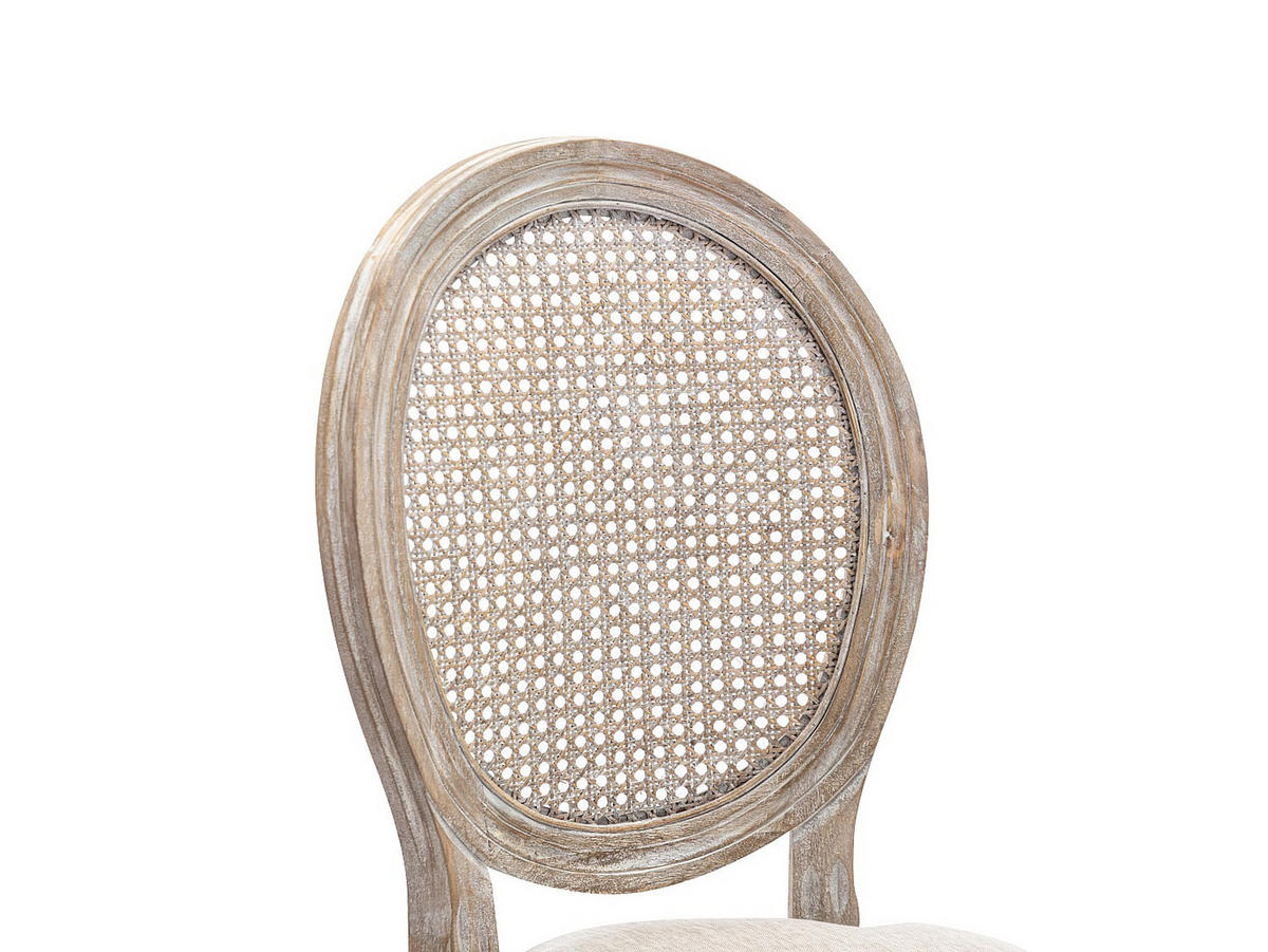 STUHL - 49cm x 57.5cm - Massivholz - beige - ANTOINETTE - Beige, Holz (49/95/57.5cm) - Vente-Unique