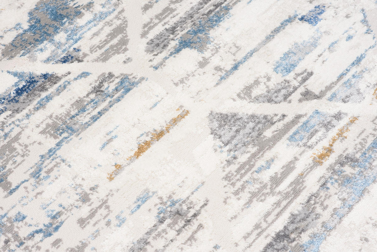 TEPPICH VALLEY Grau Blau 200/300 cm - Blau, Textil (200/300cm) - Tapiso