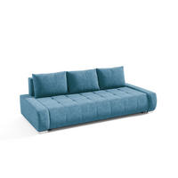 SCHLAFSOFA Vogar In Aston - Hellblau, Holzwerkstoff/Textil (240/85/110cm) - Fun Möbel