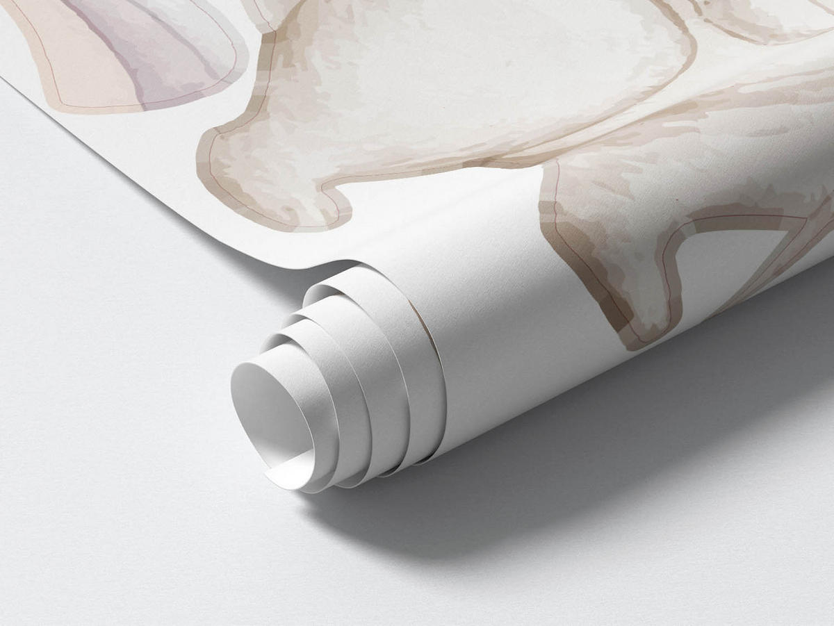 WANDAUFKLEBER 80x114cm - Hasenland - Multicolor, Kunststoff (80/114/0.1cm) - Wallfluent