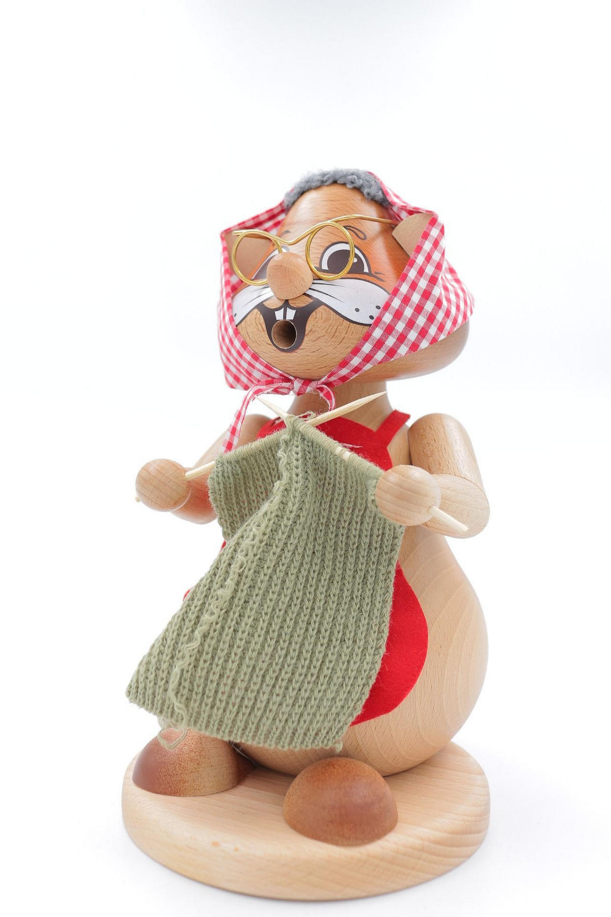 RAUCHFIGUR Hamster Oma 24 cm - Multicolor, Holz (15/1/0.1cm)