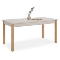 ESSTISCH in beige 160-200/80/77 cm ausziehbar - Beige/Eiche Artisan, Holz (160/80/77cm) - Homestyle4u