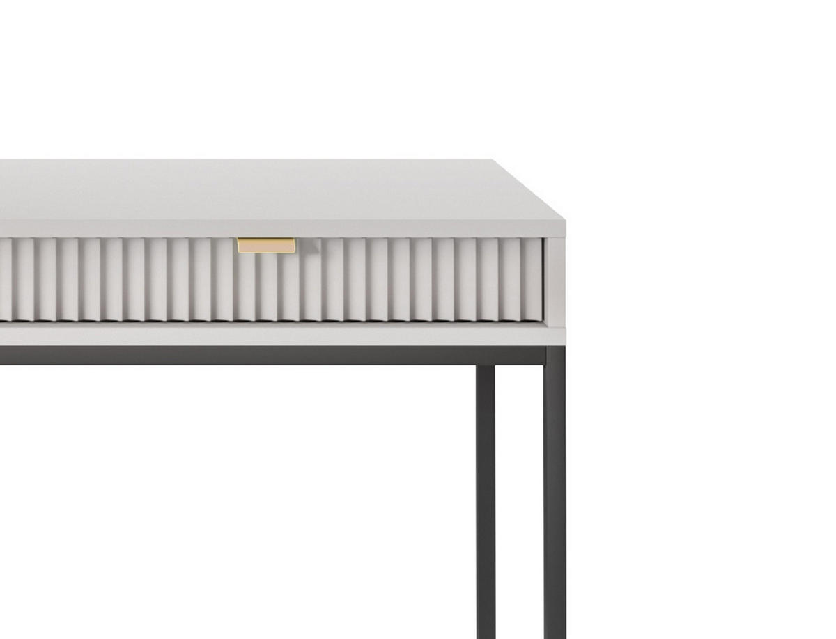 SCHMINKTISCH ZOVA Grau 104x77x50 cm Little table, Freistehend - Schwarz/Grau, Holzwerkstoff/Metall (50/104/77cm) - DomoHome