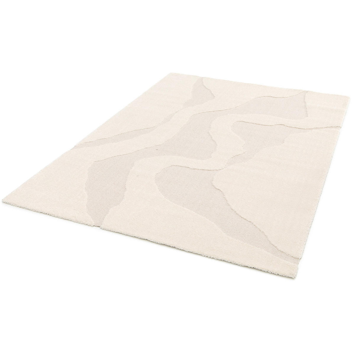 TEPPICH sehr weich mit Relief-Effekt beige - Beige, Textil (200/290cm) - AFK Living