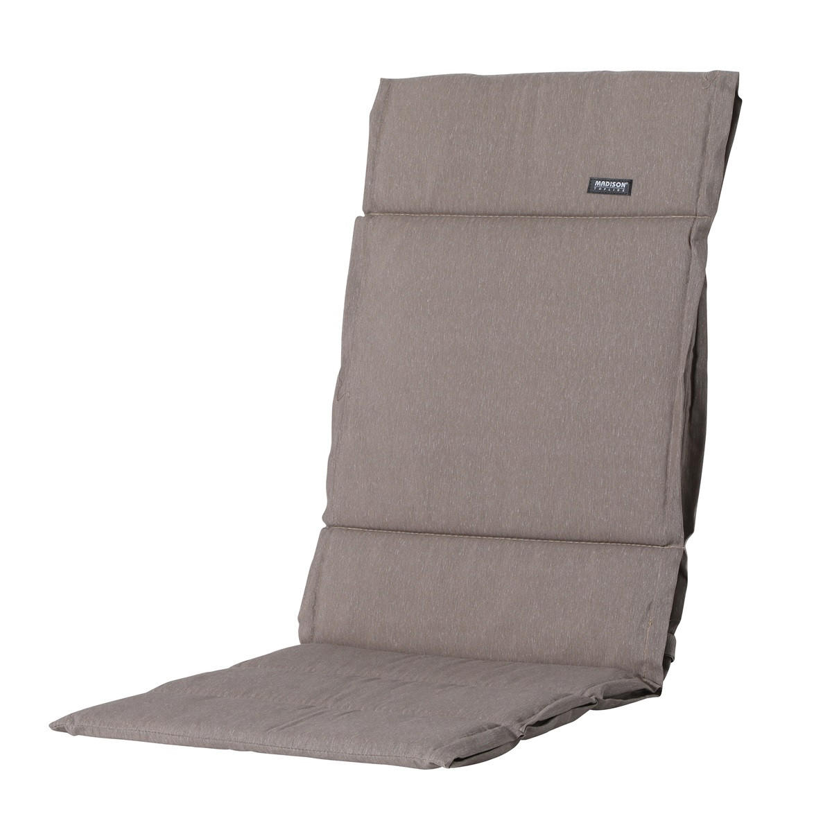 GARTENSTUHLKISSEN Panama 125/50 cm 4er-Set - Taupe, Textil (50/3/125cm) - Madison