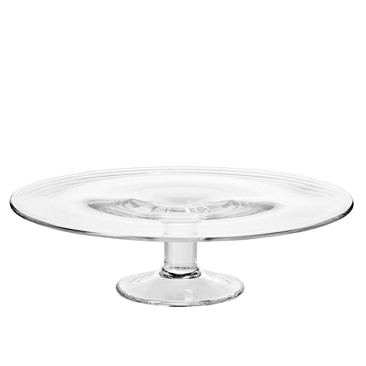 TORTENPLATTE, 1 Stk., 32 cm, Handgemacht - Transparent, Glas (32cm) - Krosno Glass