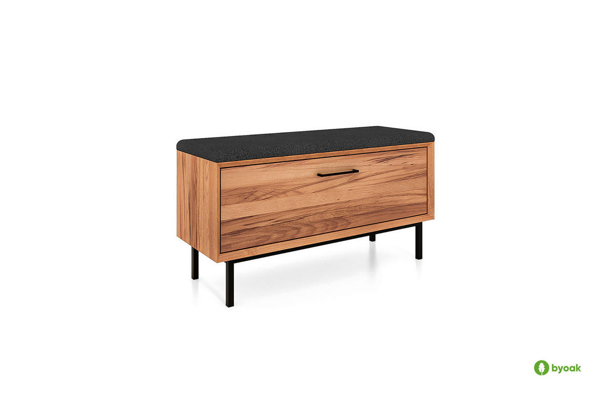 HALLENBANK LEON Kernbuche - Kernbuche, Holz (97/52/36cm) - byoak