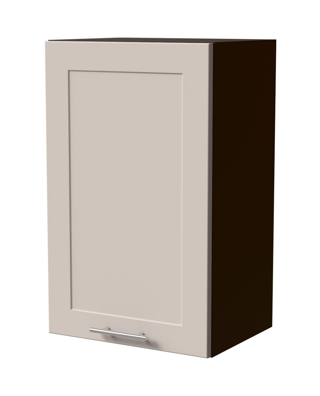 HÄNGESCHRANK Oslo W2/45 Lava / Kaschmir Matt 45 / 32,5 / 72cm - Kaschmir/Dunkelgrau, Holz/Holzwerkstoff (45/72/32.5cm) - Feldmann-Wohnen