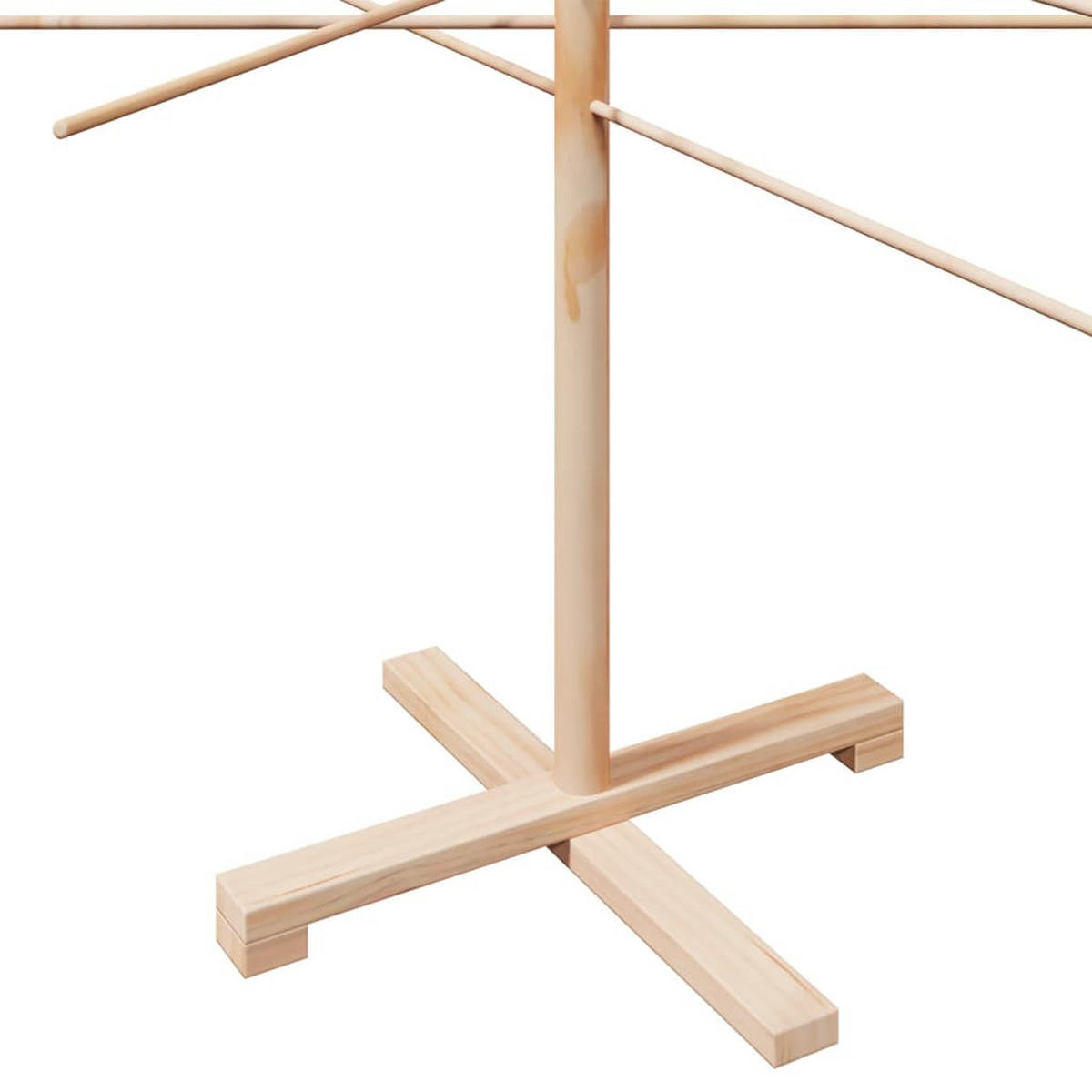WEIHNACHTSBAUM Holz 110/110/210 Cm Braun Massivholz Kiefer - Braun, Holz (210cm) - vidaXL