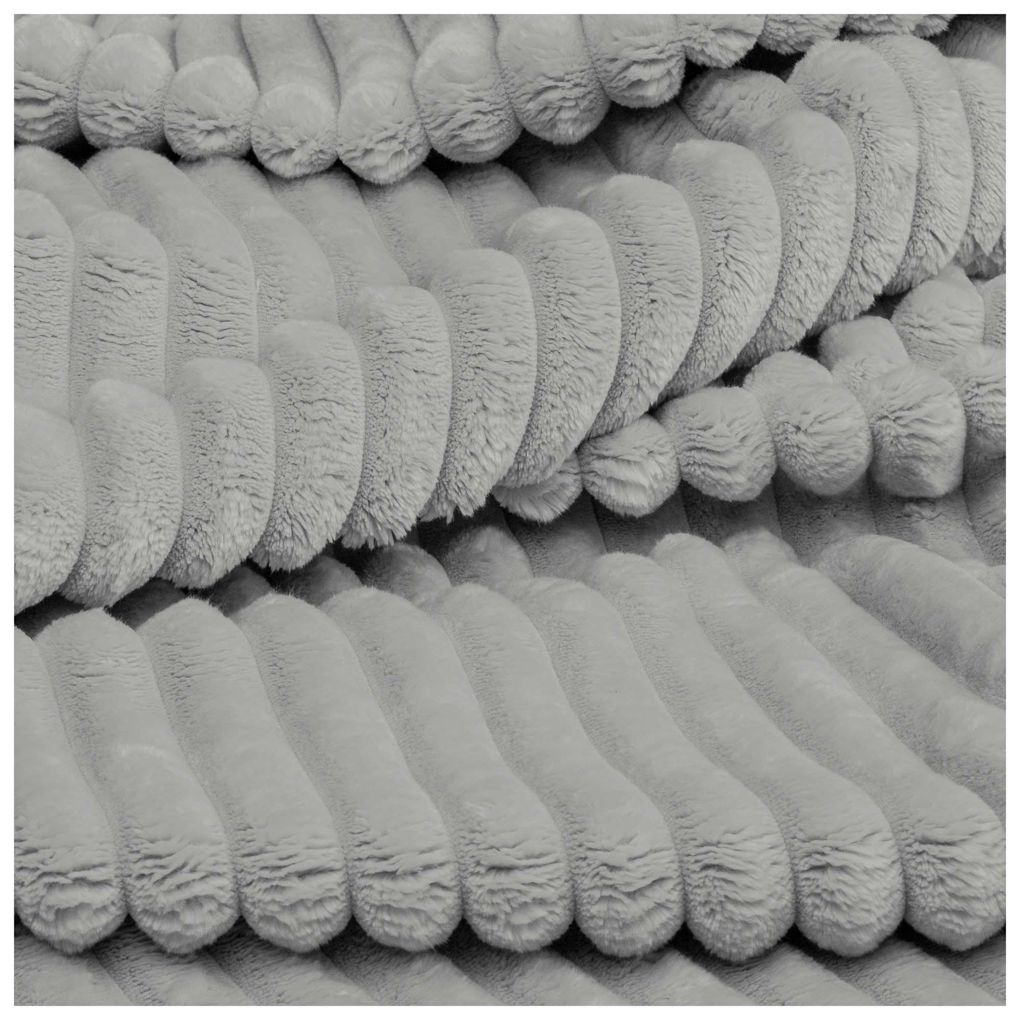 CORDSTOFF Tilia Hellgrau – Breitcord 2,5 cm, 420 g/m², 140 cm breit, extraweich & robust, OEKO-TEX zertifiziert - Hellgrau, Textil (140/100cm) - Dreamroots