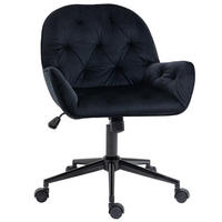 BÜROSTUHL, Polyester, Schwarz - Schwarz, Kunststoff (61/91/60cm) - Vinsetto