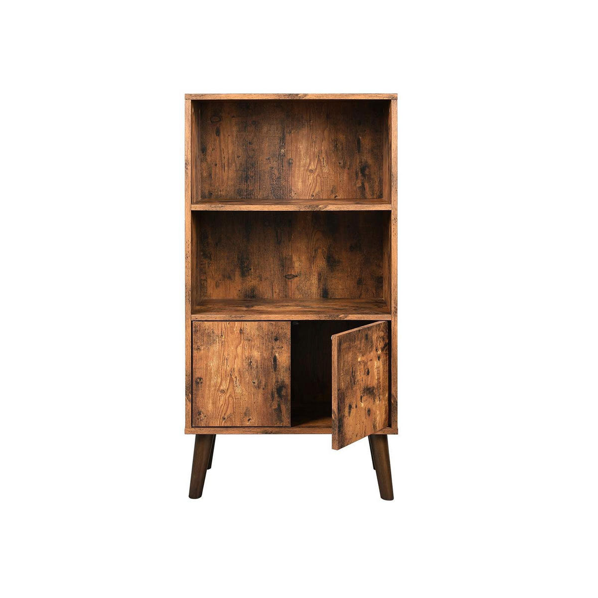 BÜCHERSCHRANK BÜROSCHRANK - Schwarz, Holzwerkstoff (30/120/60cm) - Hansiro