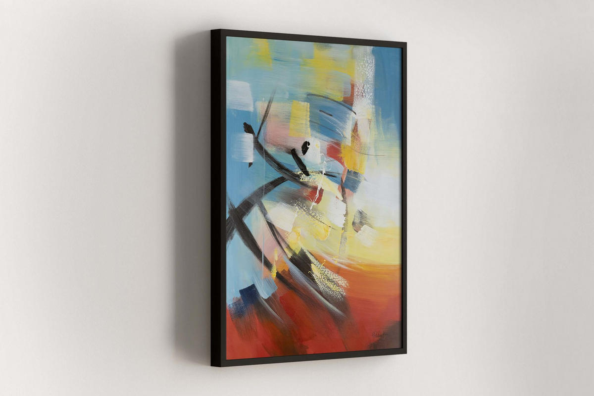 ACRYLBILD HANDGEMALT 75/100 cm - Multicolor, Holz/Textil (75/100cm) - KUNSTLOFT