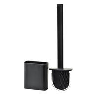 WC-GARNITUR Eda Schwarz 35.5/5/36 cm Kunstoff - Schwarz, Kunststoff (5/36/35.5cm) - Mondex