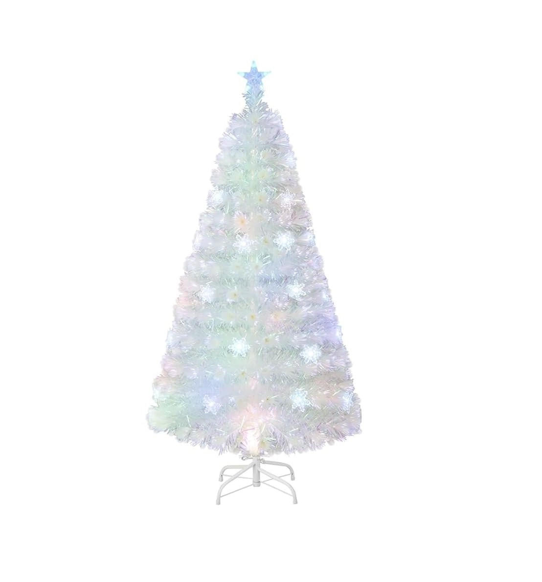 TANNENBAUM Weiß - Weiß, Kunststoff (150cm) - COSTWAY